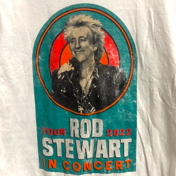 NWOT Men's Rod Stewart In Concert Tour 2022 T-shirt - Picture 3 of 7